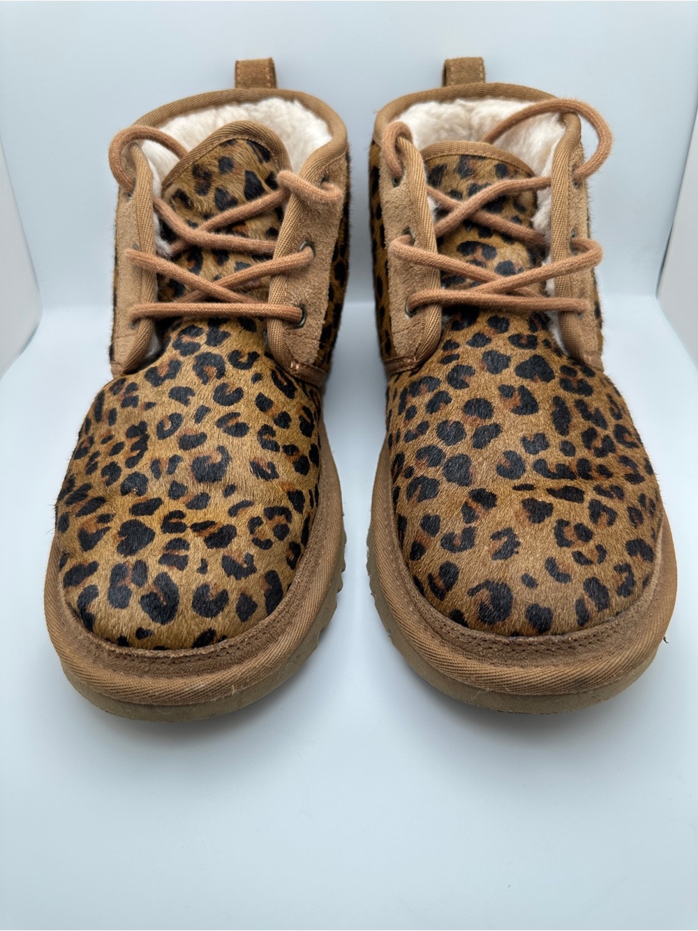 UGG Women's Neumel Leopard Print Chukka Boots Size 9